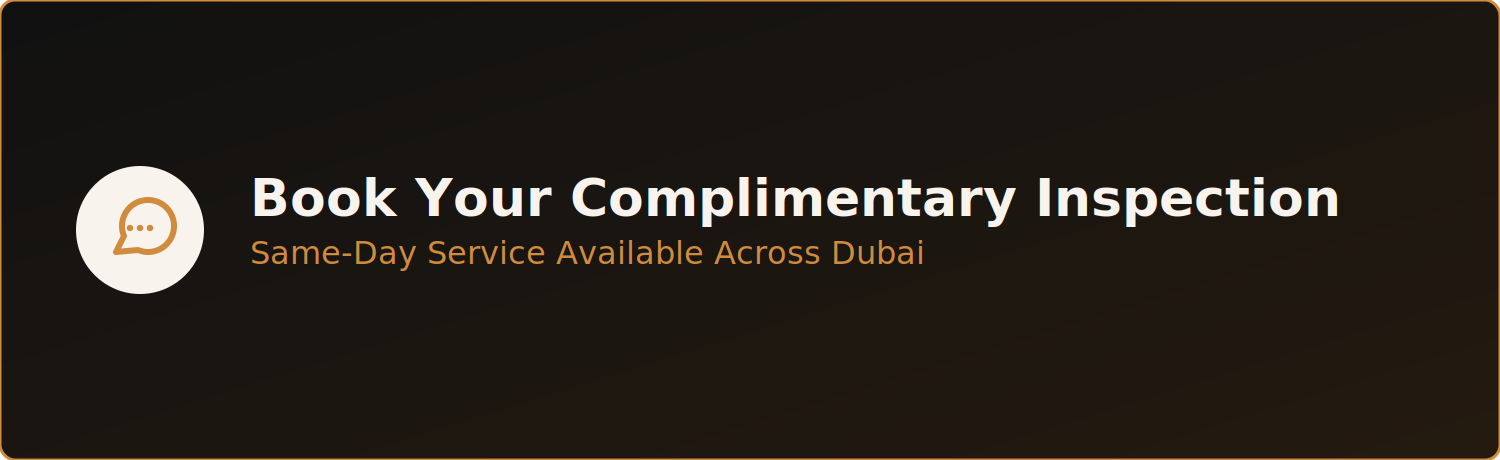 Book your complimentary stored product pest control inspection via WhatsApp, same-day service available across Dubai