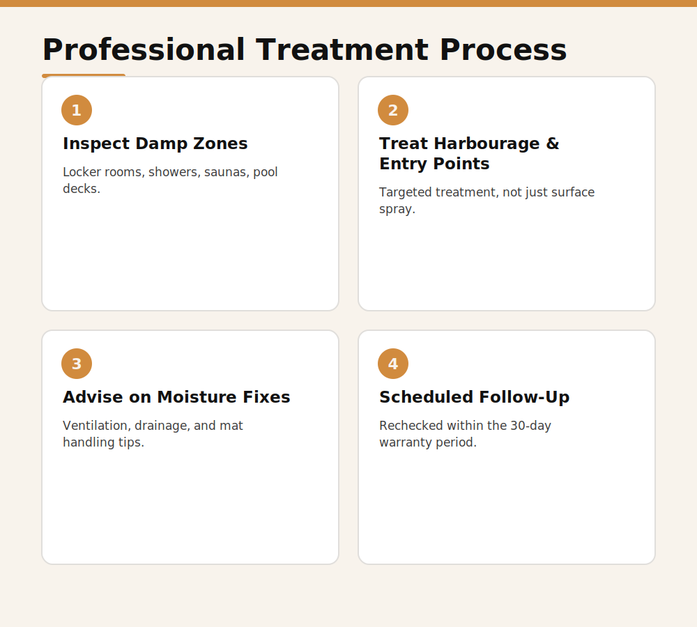 Professional earwig treatment process for Dubai gyms and fitness centers