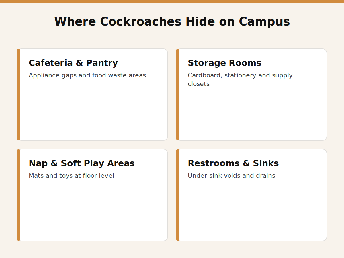 Where cockroaches hide in Dubai school and nursery buildings