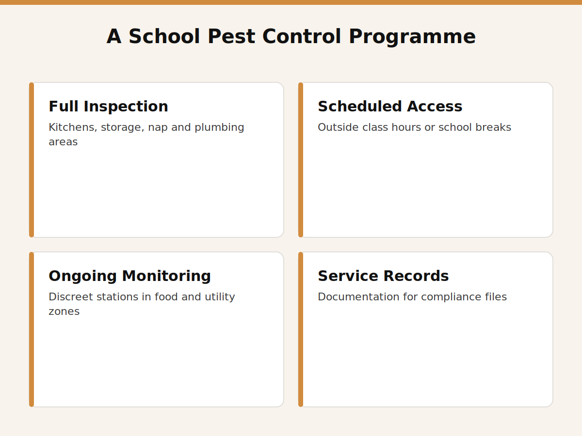 What a Dubai school pest control programme includes