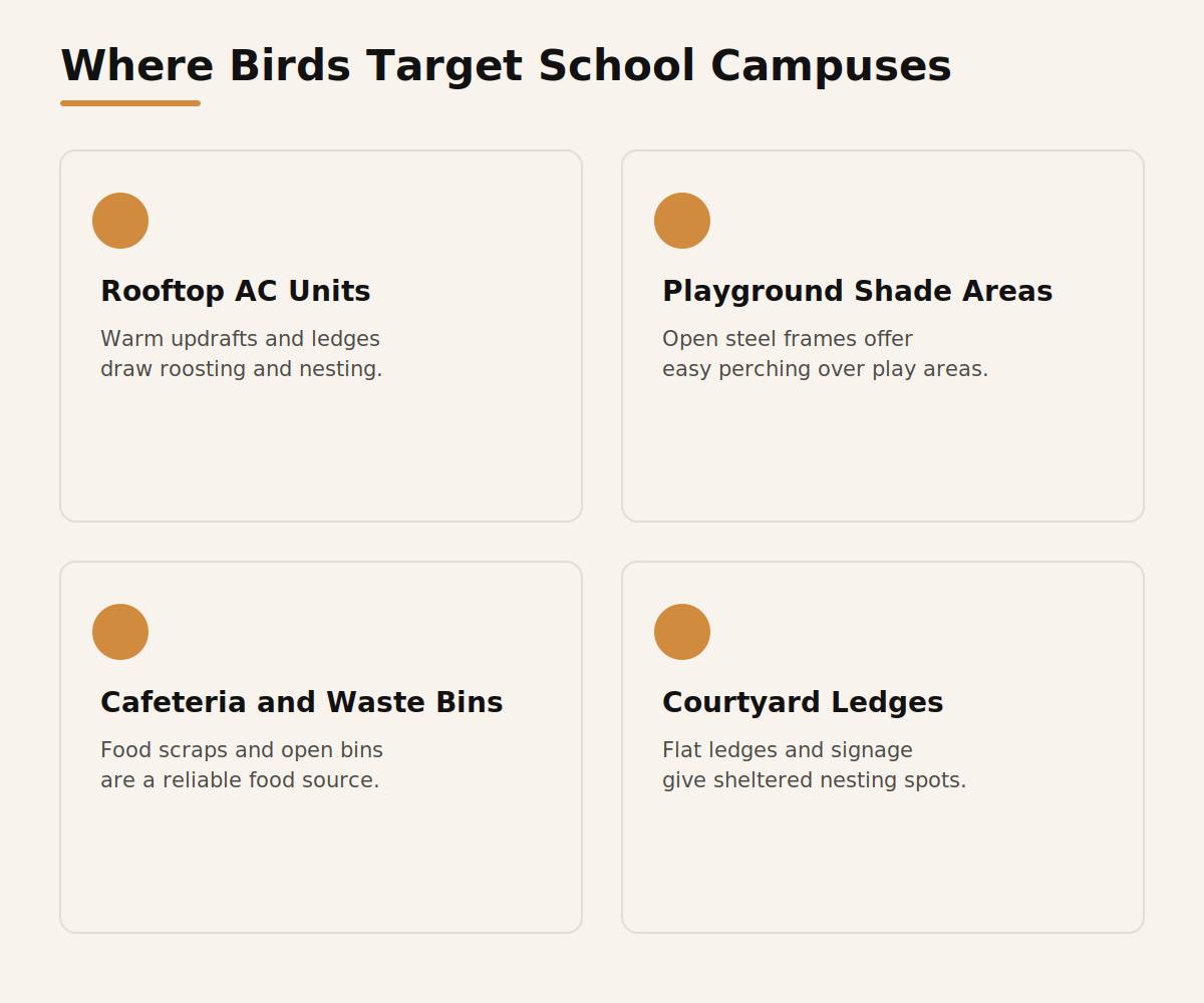 Where birds target Dubai school campuses