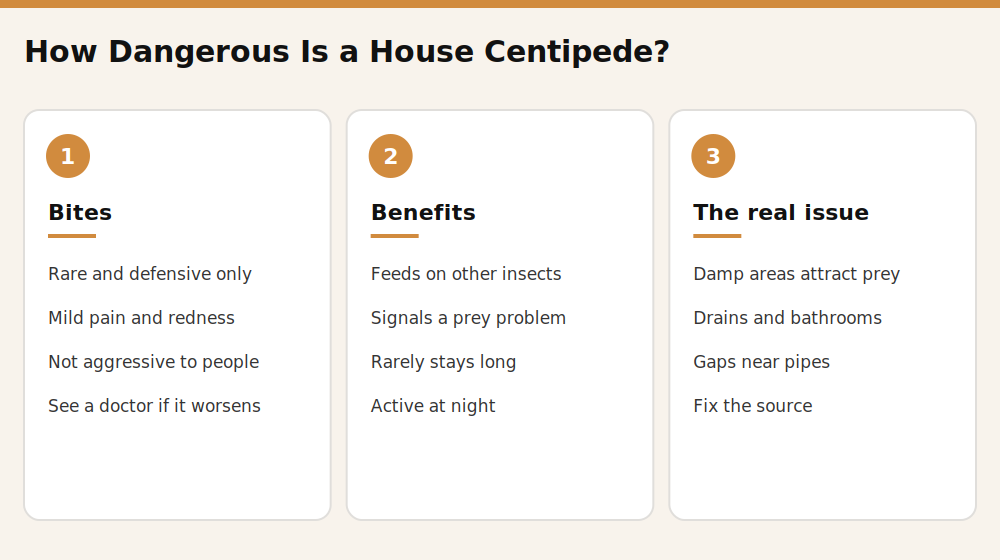 How dangerous a house centipede really is