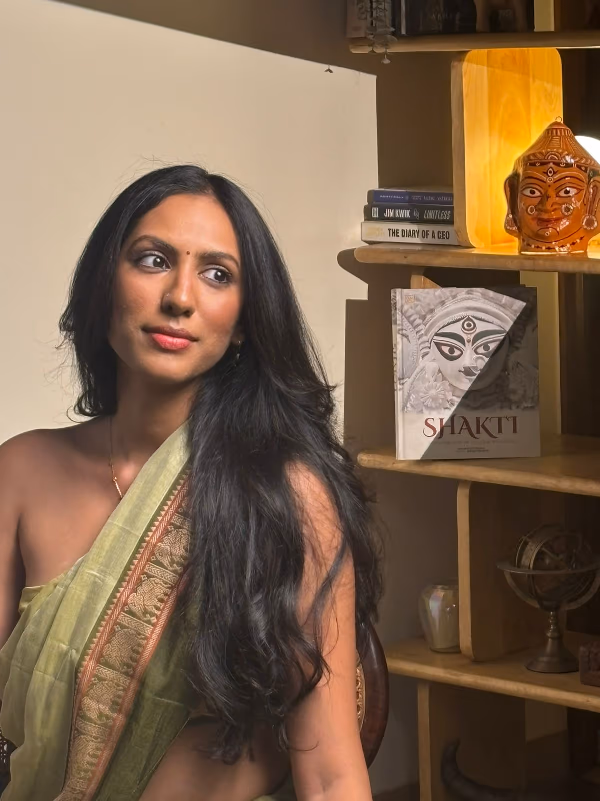Portrait of Sneha Satheendran, psychologist, author, and somatic healing facilitator, guiding people toward emotional healing, body awareness, inner strength, and grounded self-connection.