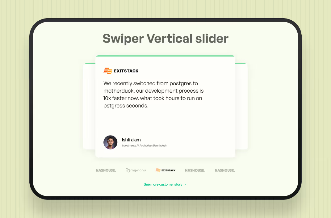 Webflow Carousel Thumbs Slider Preview