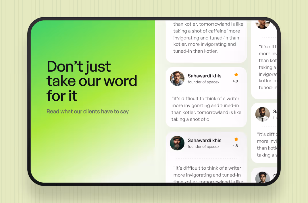 Webflow Vertical Marquee Slider Preview