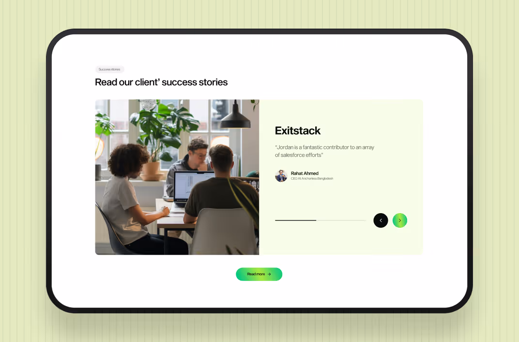Webflow Pagination Progress Swiper Slider Preview