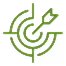 Green archery, representing targeting those who need help with tax and financial decisions