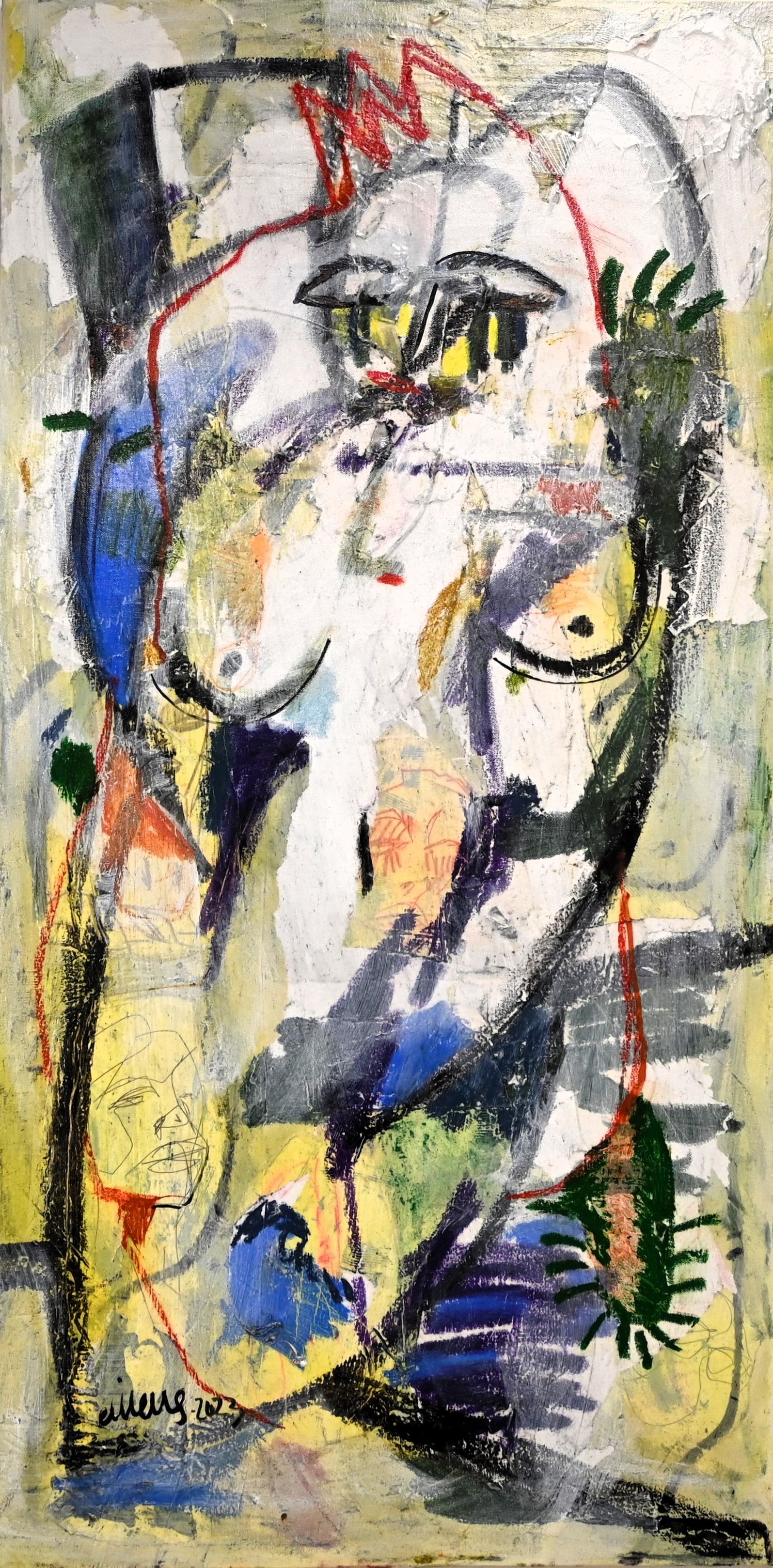 lines, shapes, colors, and words. They are swirling around. I can feel them running around, jumping up and down in my mind. This is how thoughts can dance while I….