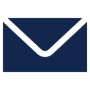 Dark blue envelope icon representing email.