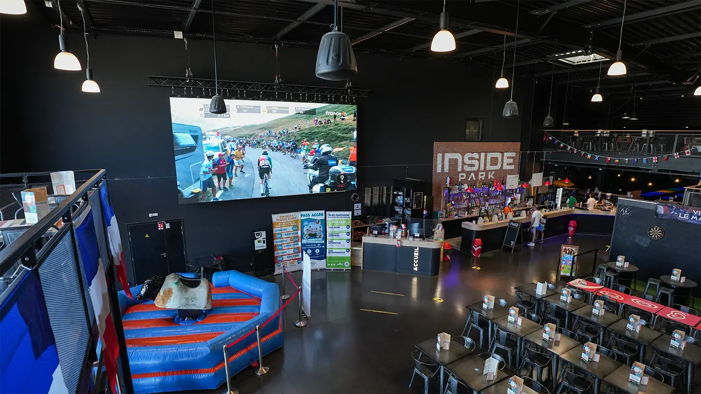 écrans géants à Inside Park