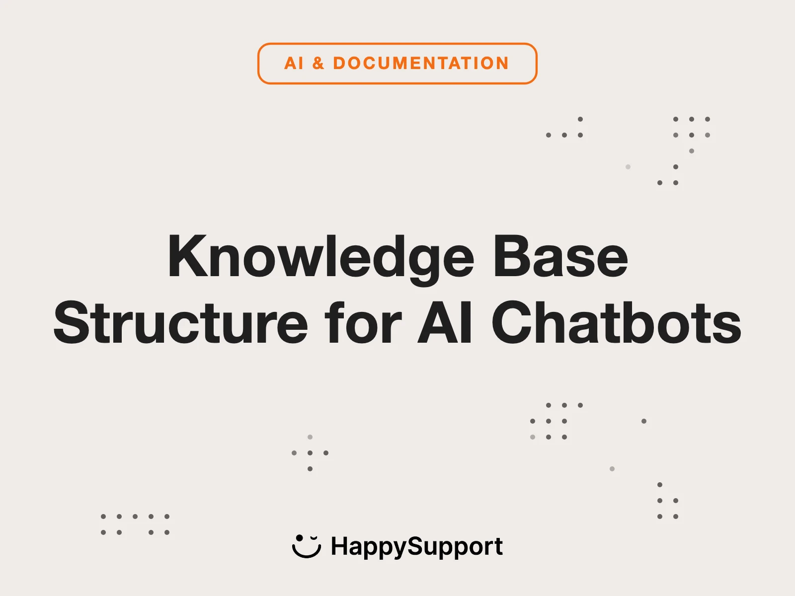 Knowledge Base Structure for AI Chatbots