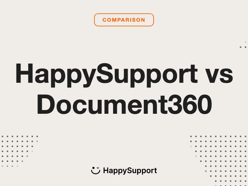HappySupport vs Document360
