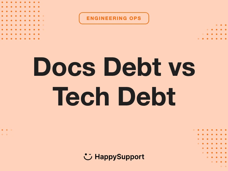 Docs Debt vs Tech Debt