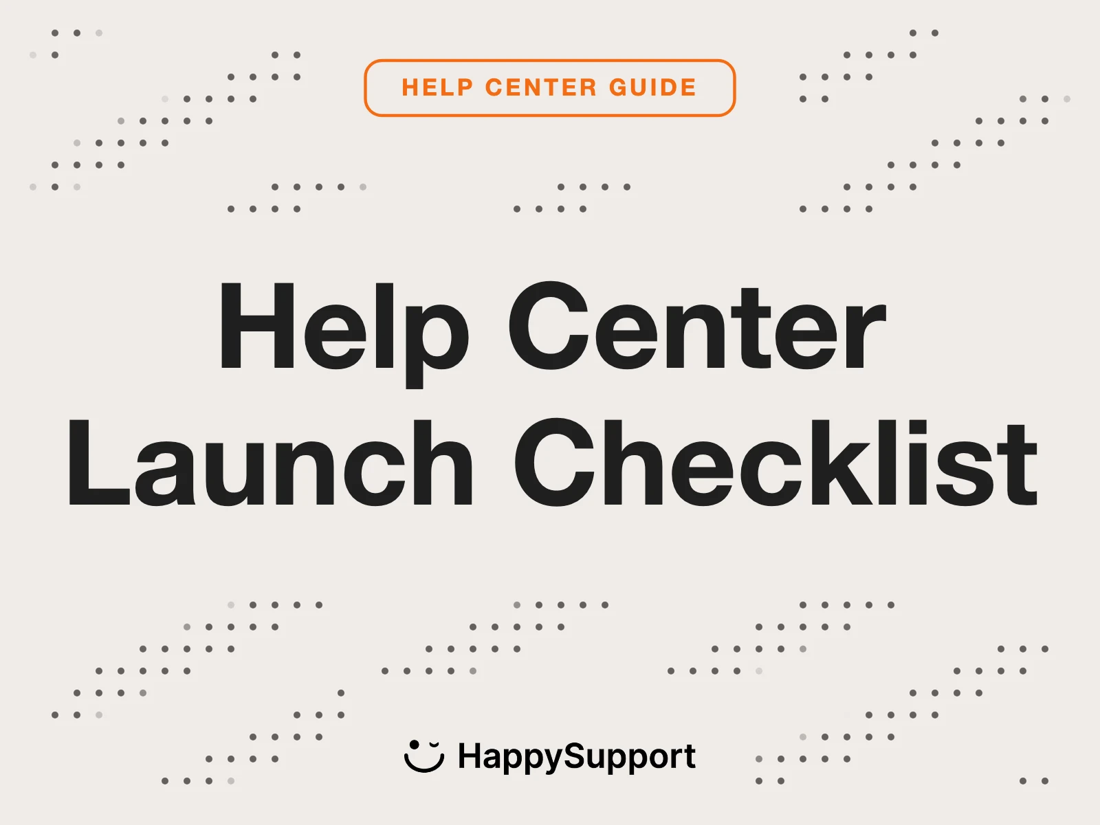 Help Center Launch Checklist
