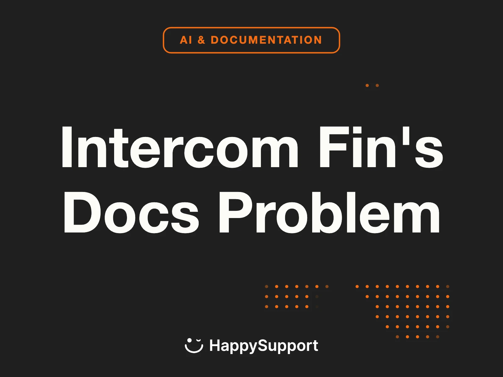 Intercom Fin's Docs Problem