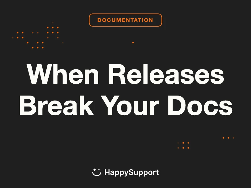 When Releases Break Your Docs