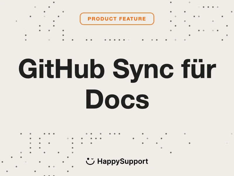 GitHub Sync f\u00fcr Docs