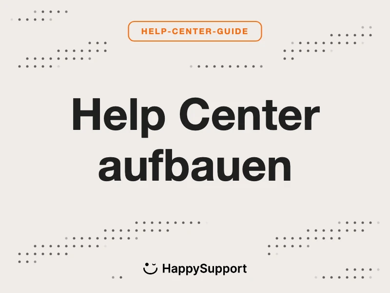 Help Center aufbauen
