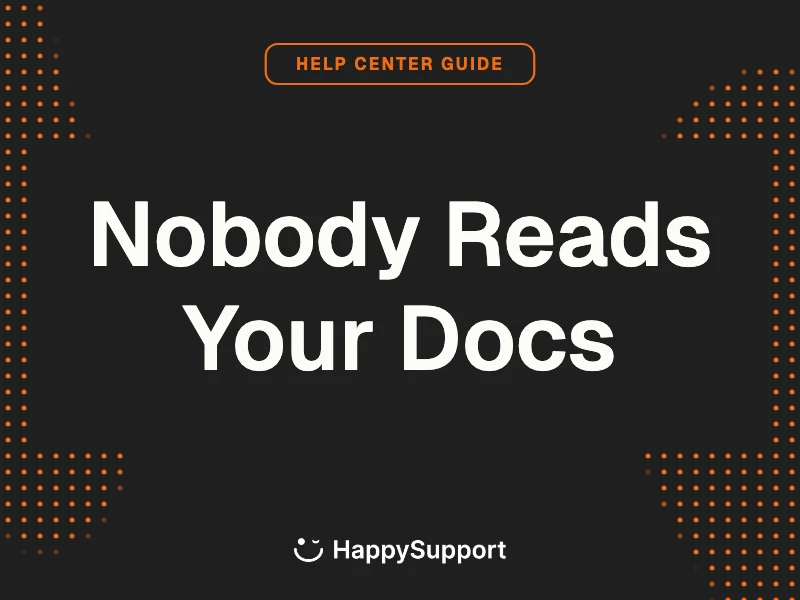 Why Users Skip Your Help Center