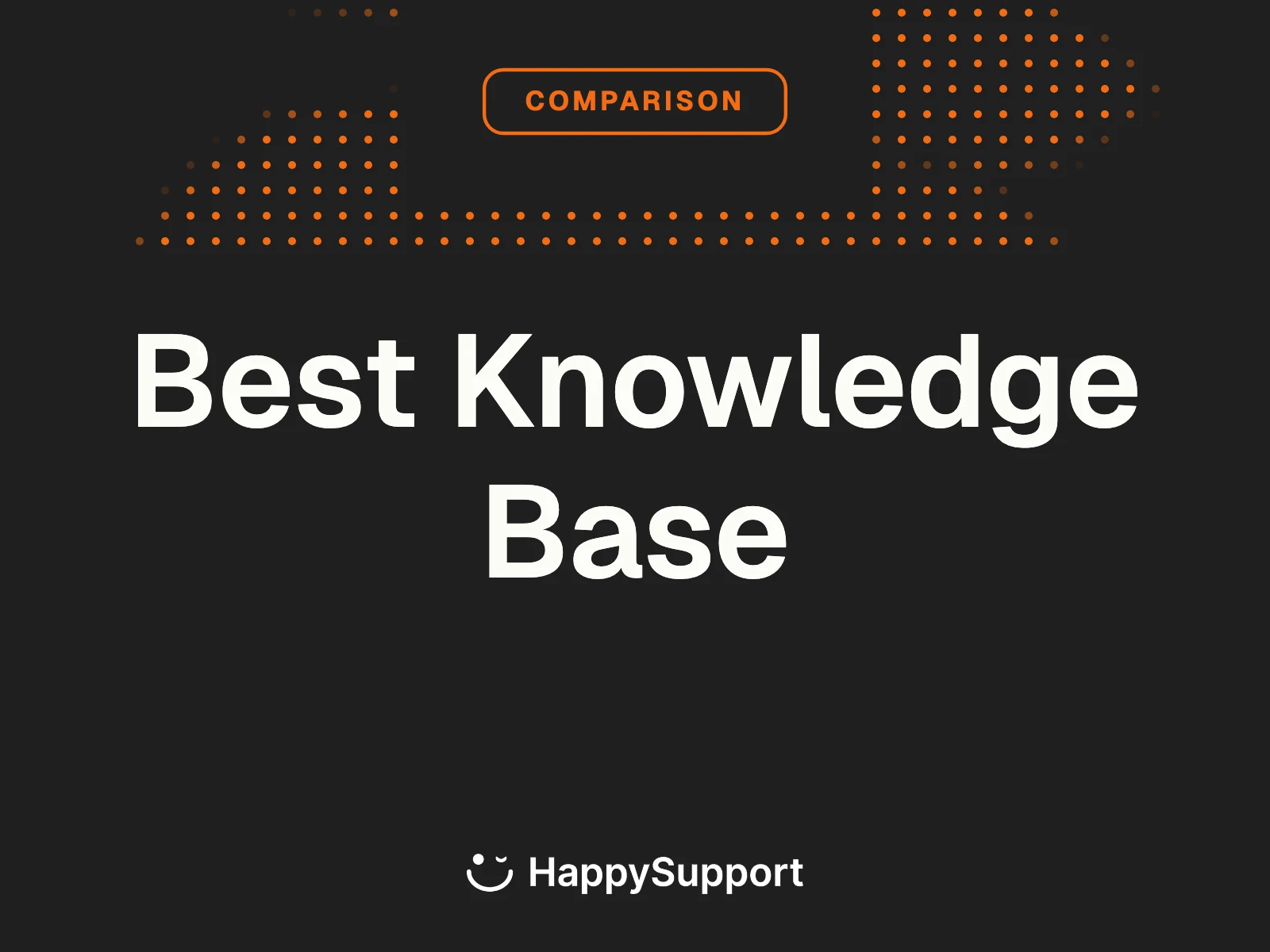Best Knowledge Base Software 2026 cover with HappySupport logo
