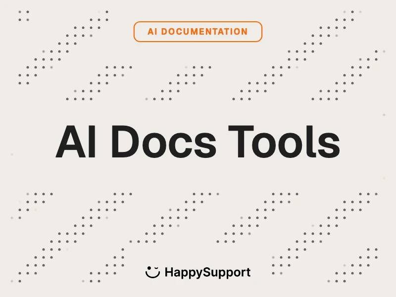 Best AI Documentation Tools 2026 cover with HappySupport logo