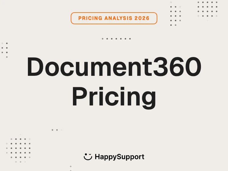 Document360 Pricing 2026 cover by HappySupport