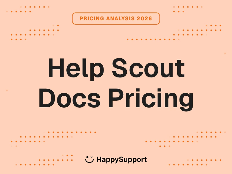 Help Scout Docs Pricing 2026 cover by HappySupport