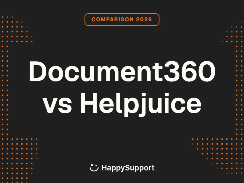 Document360 vs Helpjuice comparison 2026, knowledge base pricing and AI decision matrix