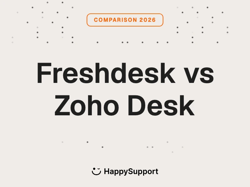 Freshdesk vs Zoho Desk knowledge base comparison 2026