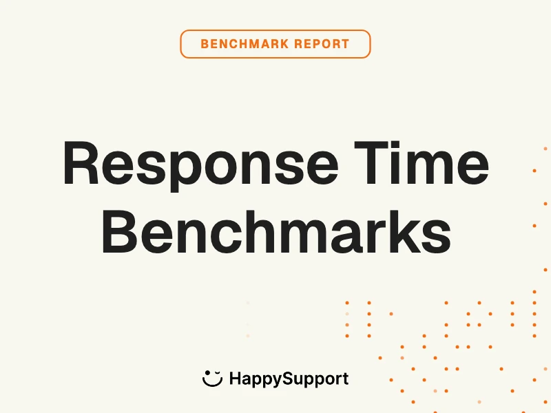 Customer support response time benchmarks 2026 by industry, channel, and company size, with percentile breakdown