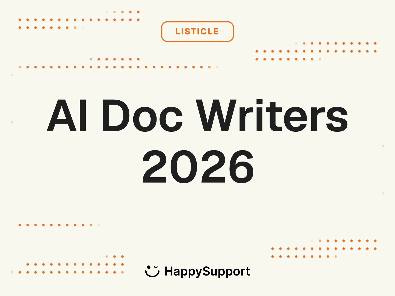 AI doc writer tools ranked 2026