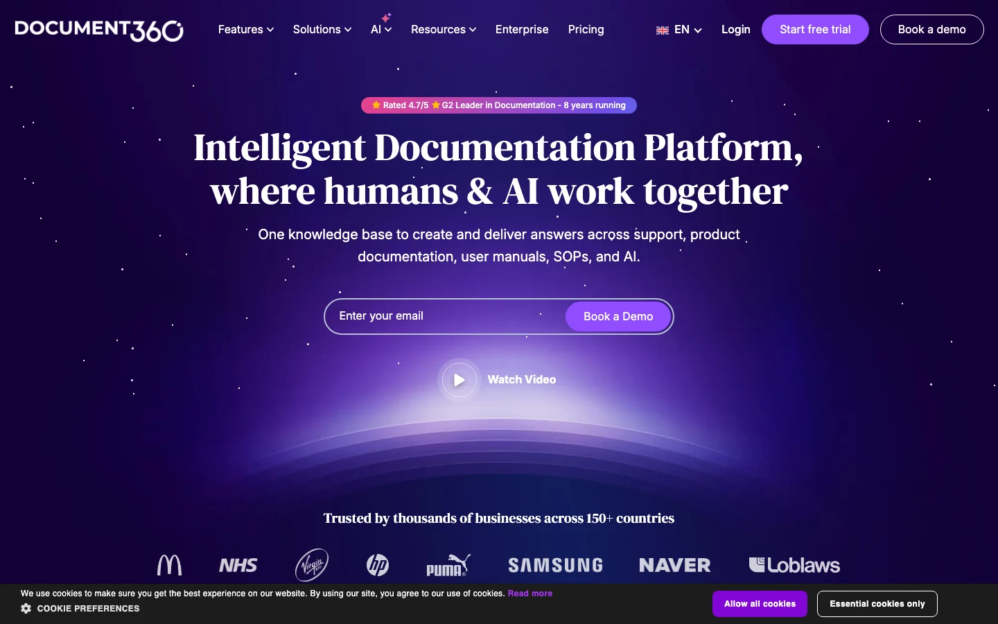 Document360, AI doc writer for customer-facing knowledge bases