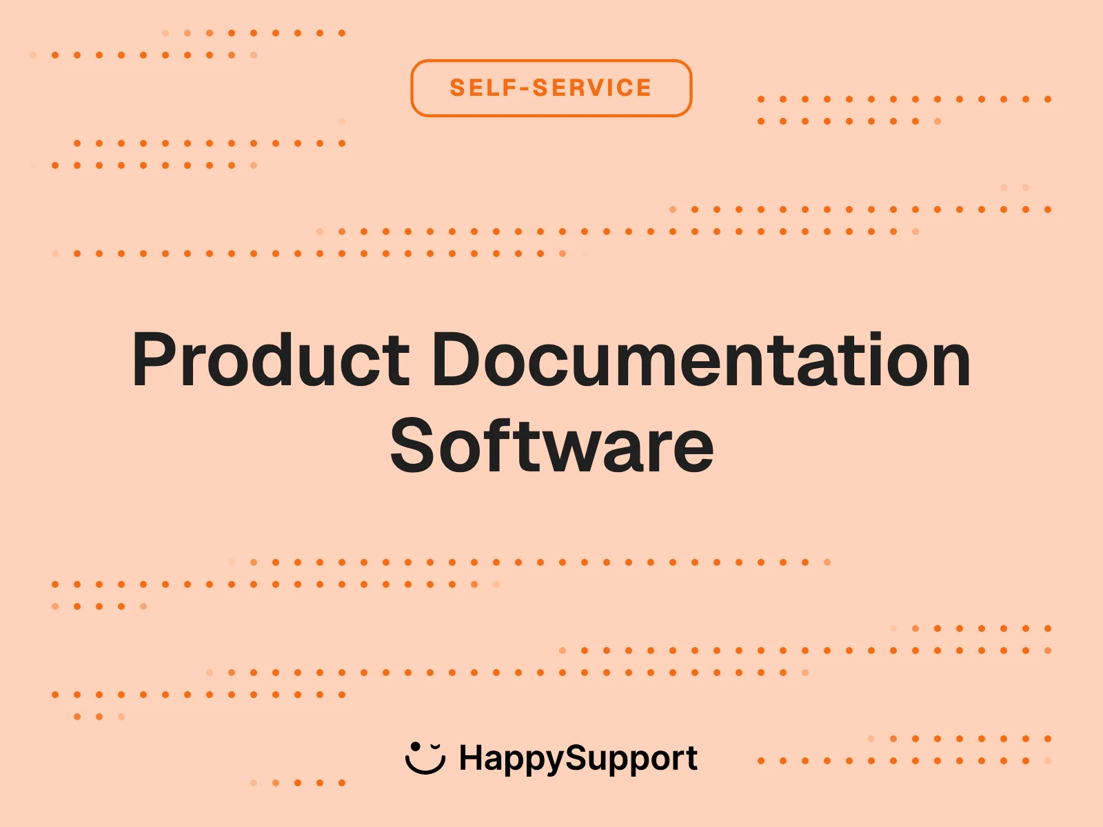Product Documentation Software cover, HappySupport