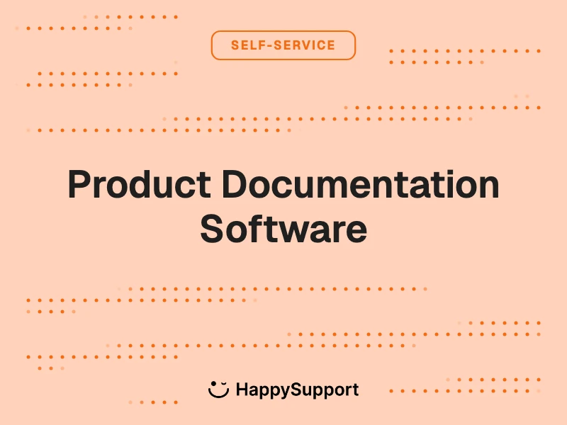 Product Documentation Software cover, HappySupport