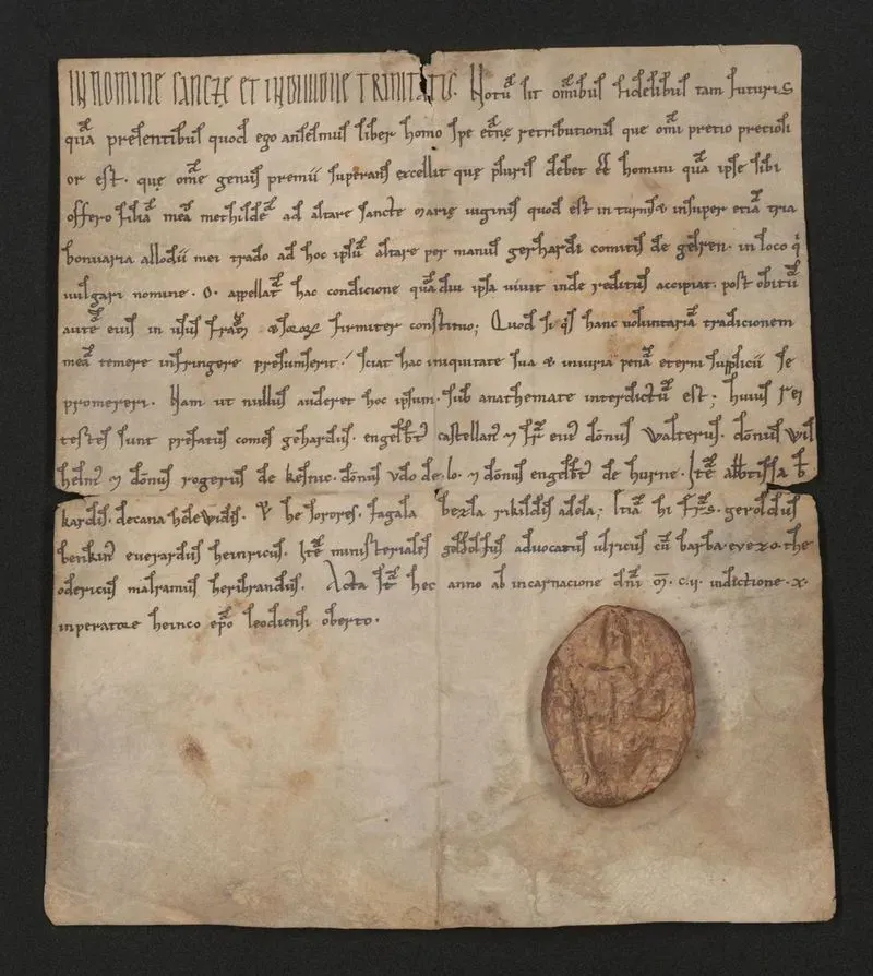 Anselm draagt zijn dochter over aan kerk