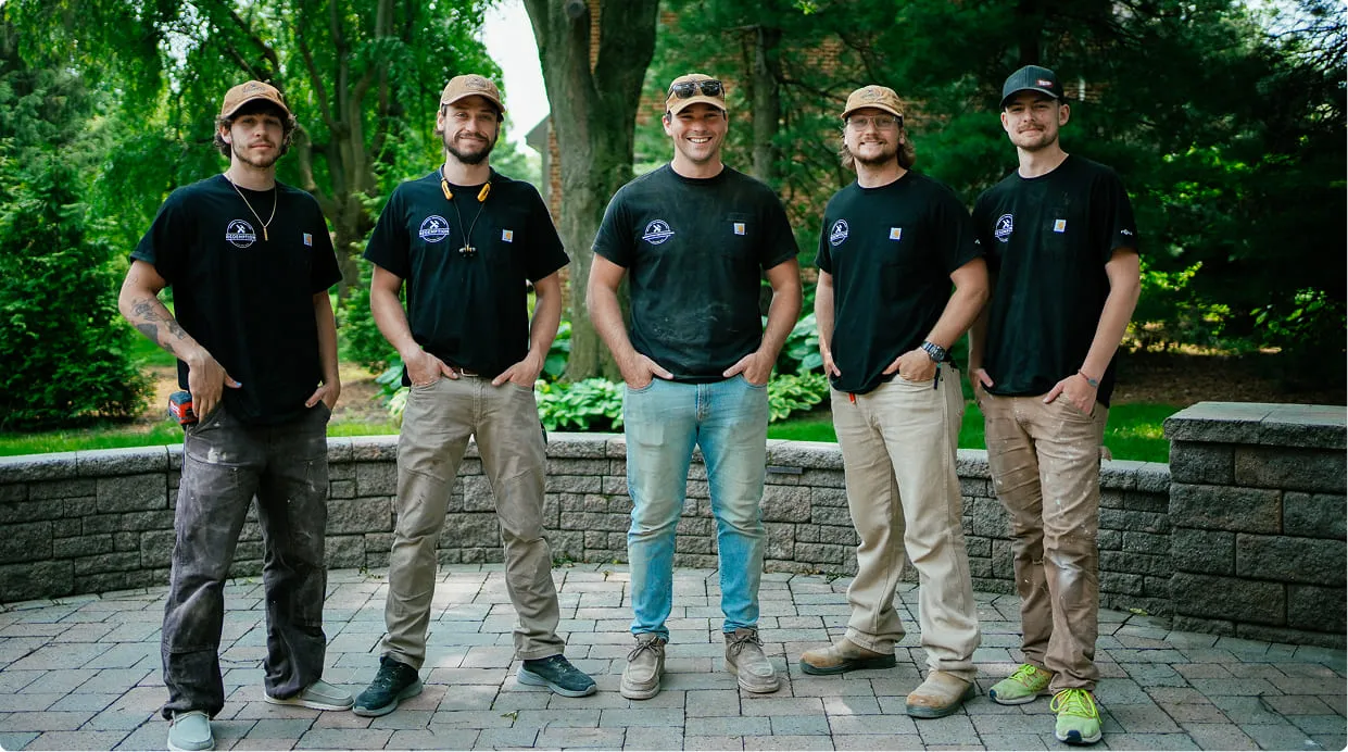 A group of men standing next to each other.