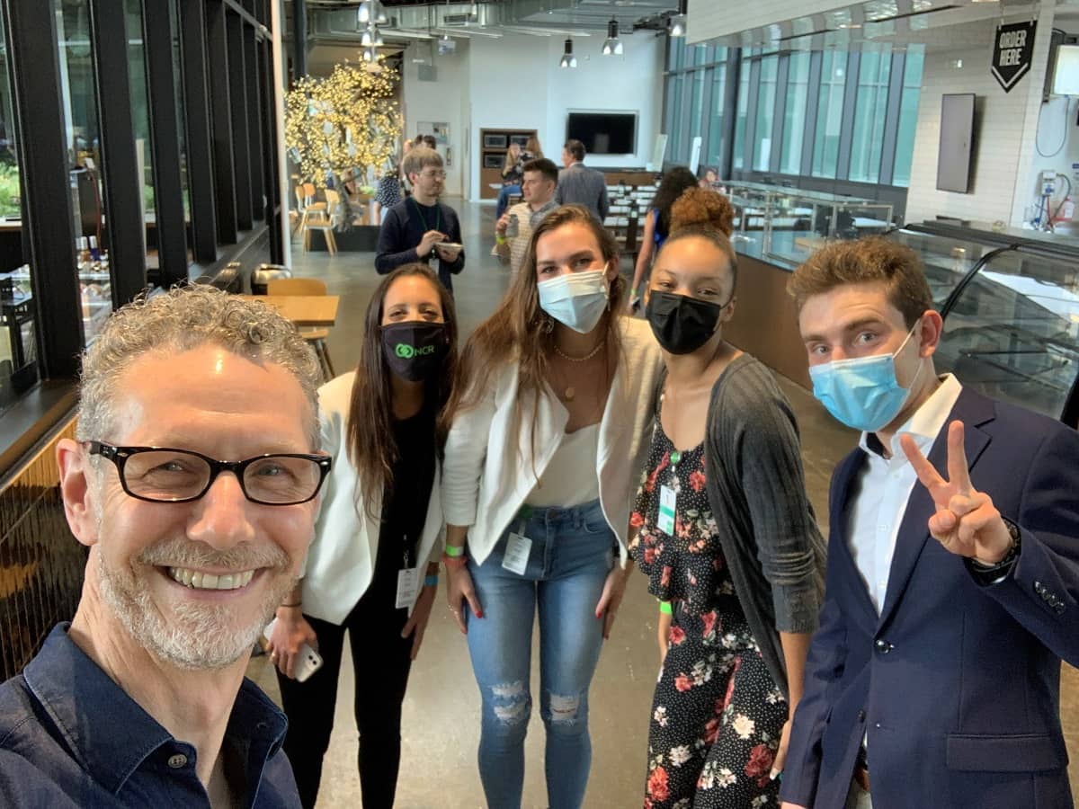 A few CMPA and Software interns touring GHQ during summer 2021