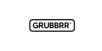 GRUBBRR brand name inside a rounded rectangle border.