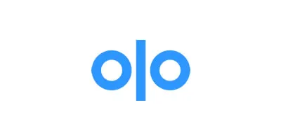 Blue lowercase letters 'o|o' on a white background.