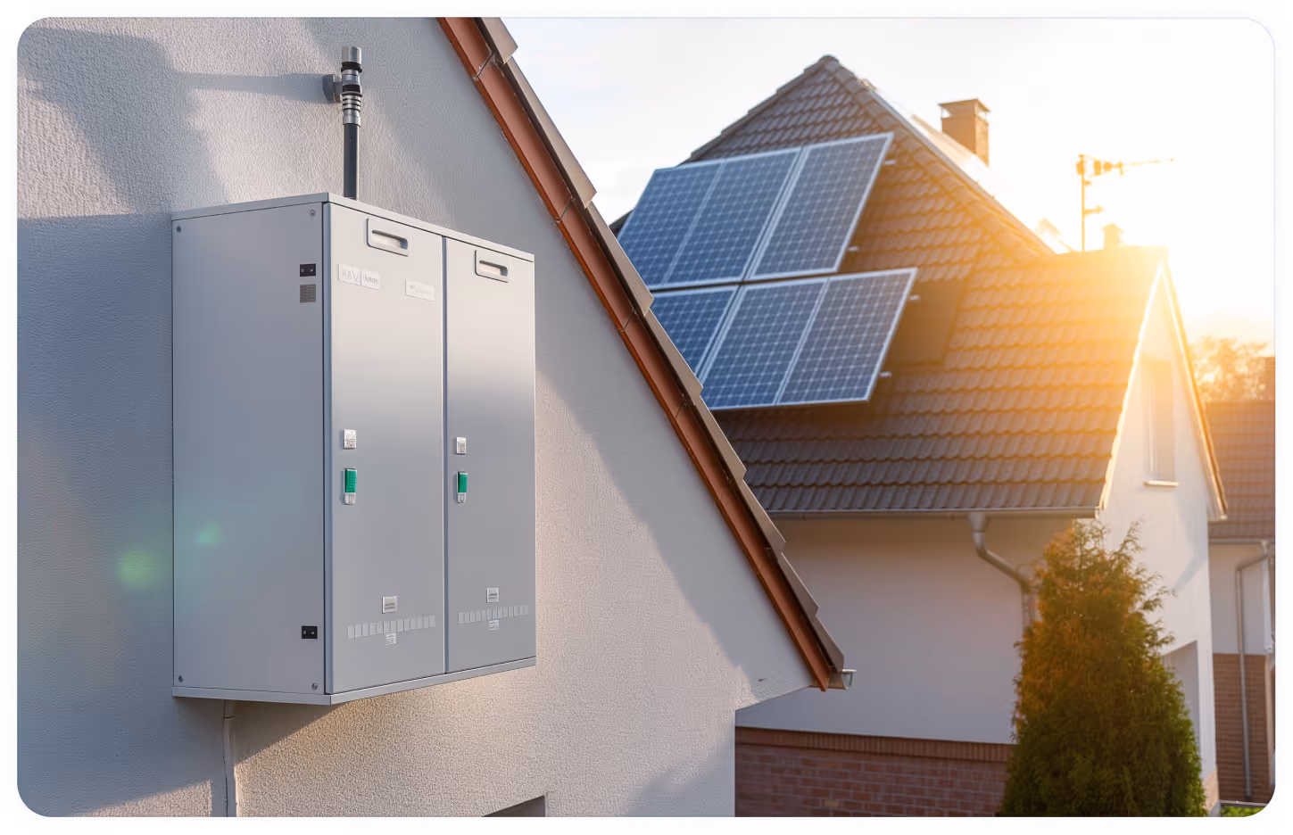 Batteriespeicher von Mehrfamilienhaus mit PV-Anlage: Mit der EEG-Novelle werden Batteriespeicher zum Hoffnungsträger ab 2027