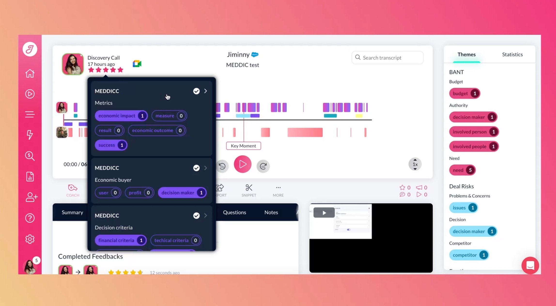 Automatisiertes Call Scoring – Jiminny