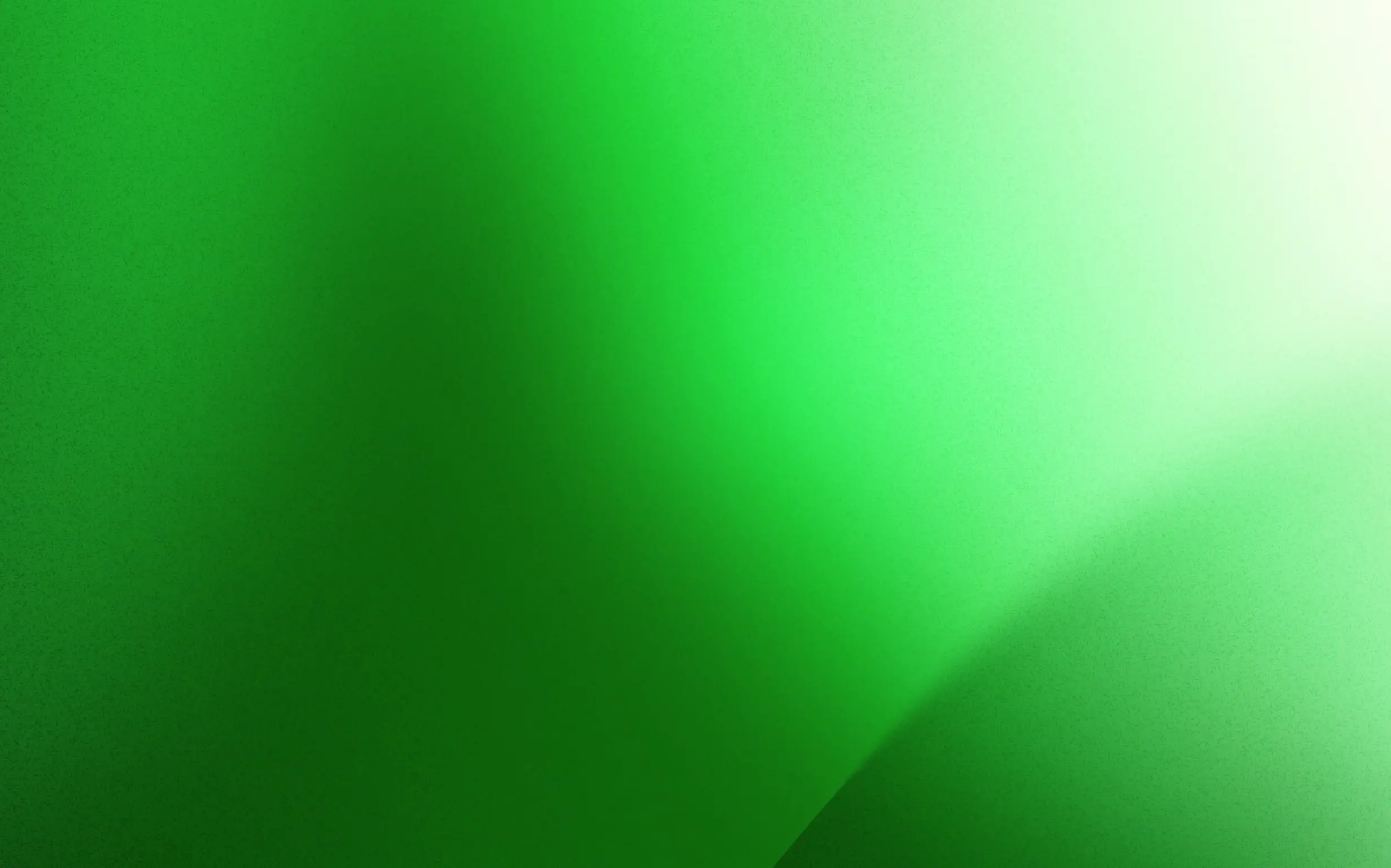 Gradient background with shades of green transitioning from dark on the left to light on the right.