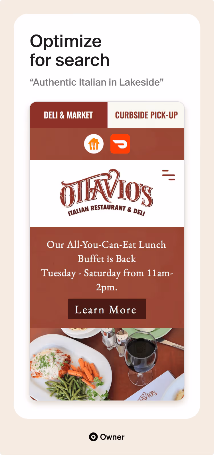 Ottavio's Italian Kitchen website