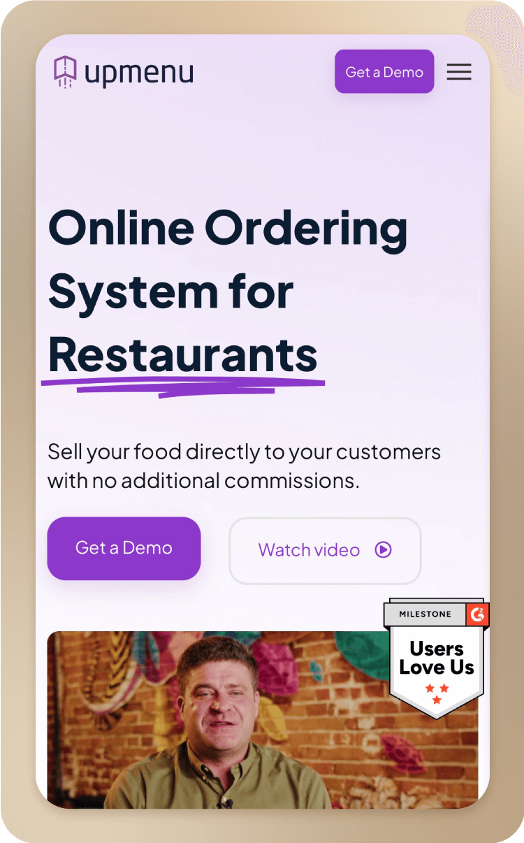 UpMenu website.