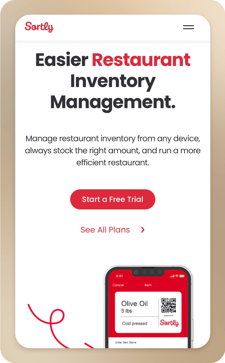 Sortly website.