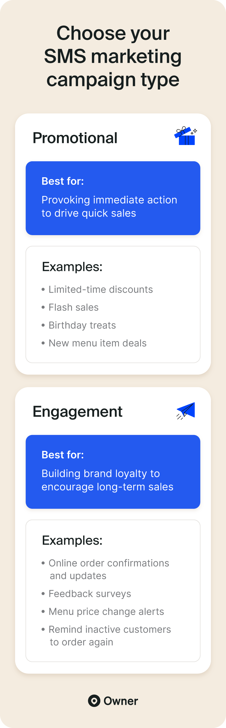 Types of SMS marketing campaigns