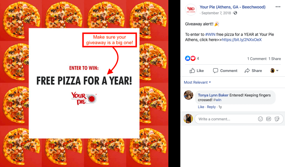 marketing pizza
