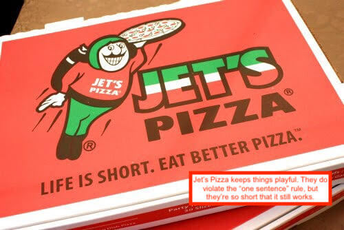 types of slogans for pizzerias