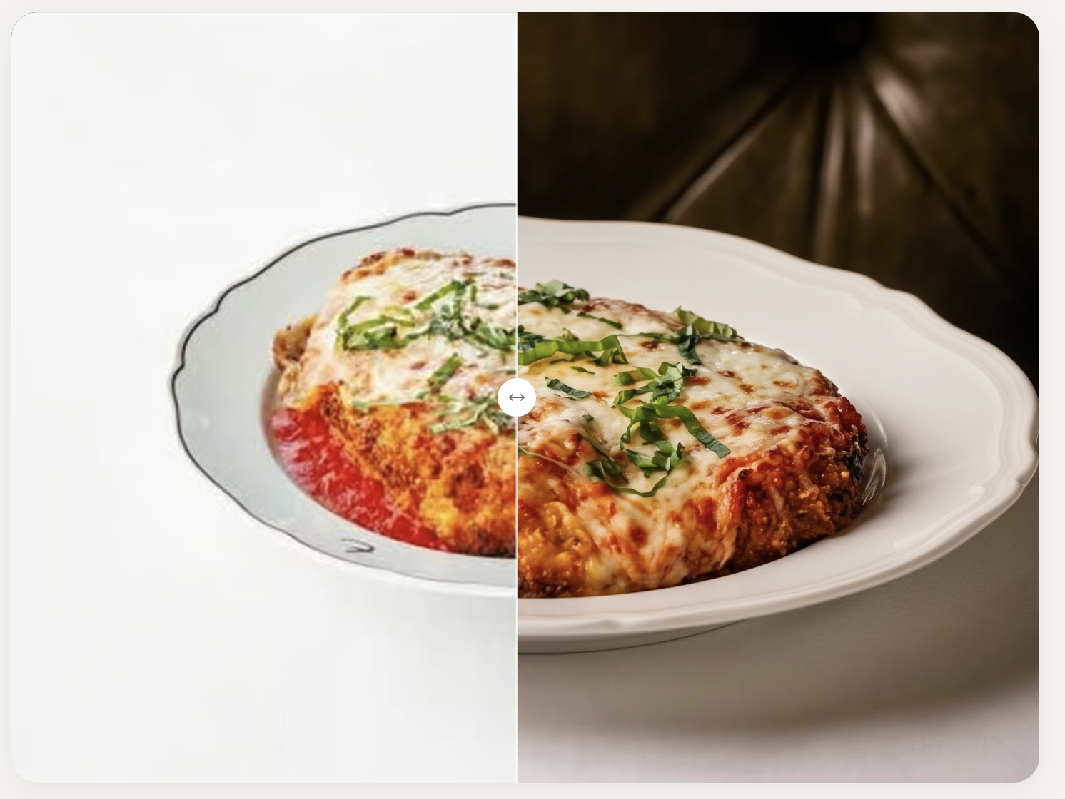 Image of restaurant food improved by Owner.com's Photo Upscaler