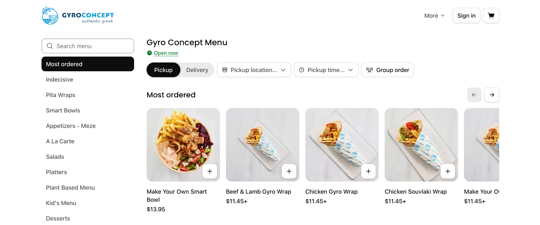 Gyro Concept Websirte